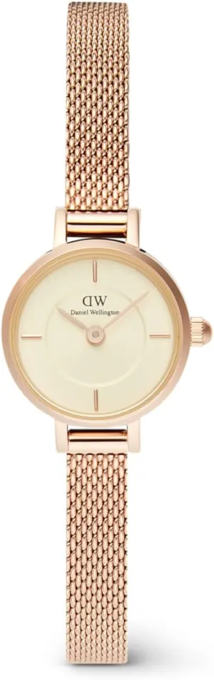 Daniel Wellington Petite Mini 19mm Women's Watch, Steinless Steel with Pvd Plated Rose Gold Rose Gold Watch for Women