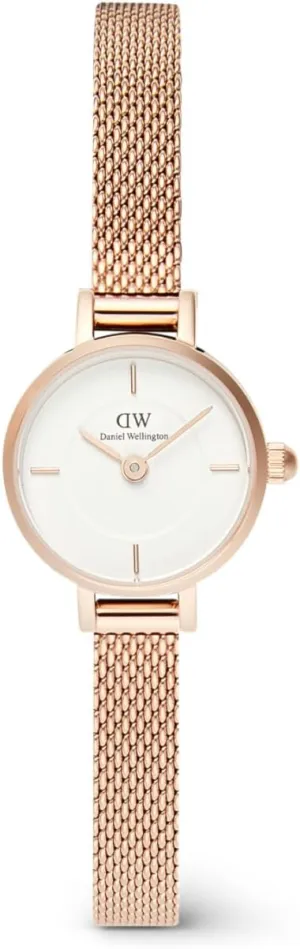 Daniel Wellington Petite Mini 19mm Women's Watch, Steinless Steel with Pvd Plated Rose Gold Rose Gold Watch for Women