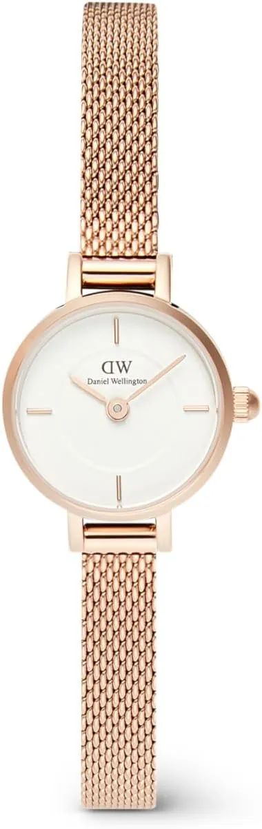 Daniel Wellington Petite Mini 19mm Women's Watch, Steinless Steel with Pvd Plated Rose Gold Rose Gold Watch for Women