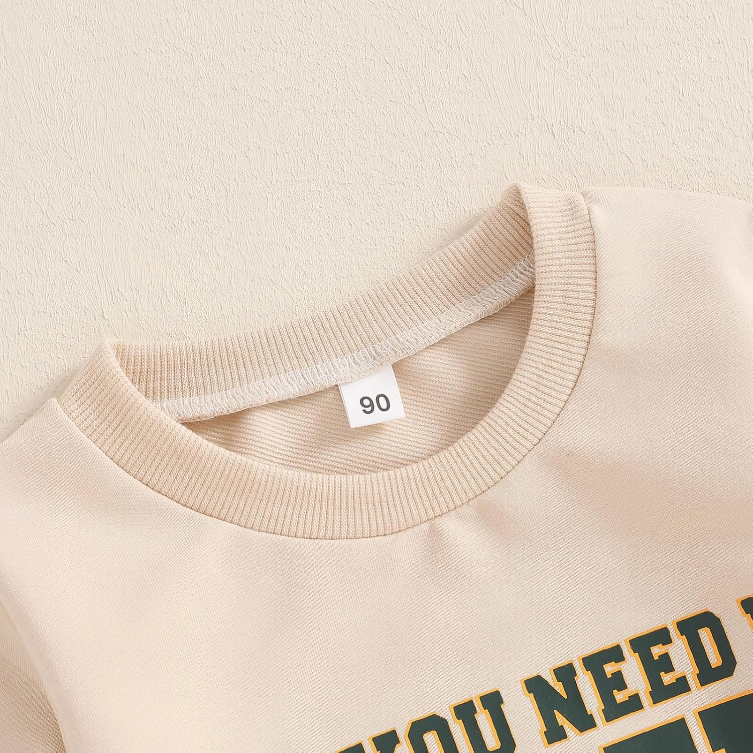 Dcohmch Toddler Baby Boy Girl Football Outfit Long Sleeve Crew Neck Letter Print Sweatshirt Shirt Pullover Fall Clothes