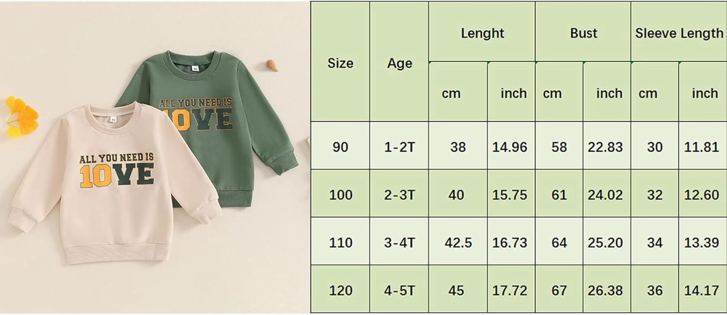 Dcohmch Toddler Baby Boy Girl Football Outfit Long Sleeve Crew Neck Letter Print Sweatshirt Shirt Pullover Fall Clothes
