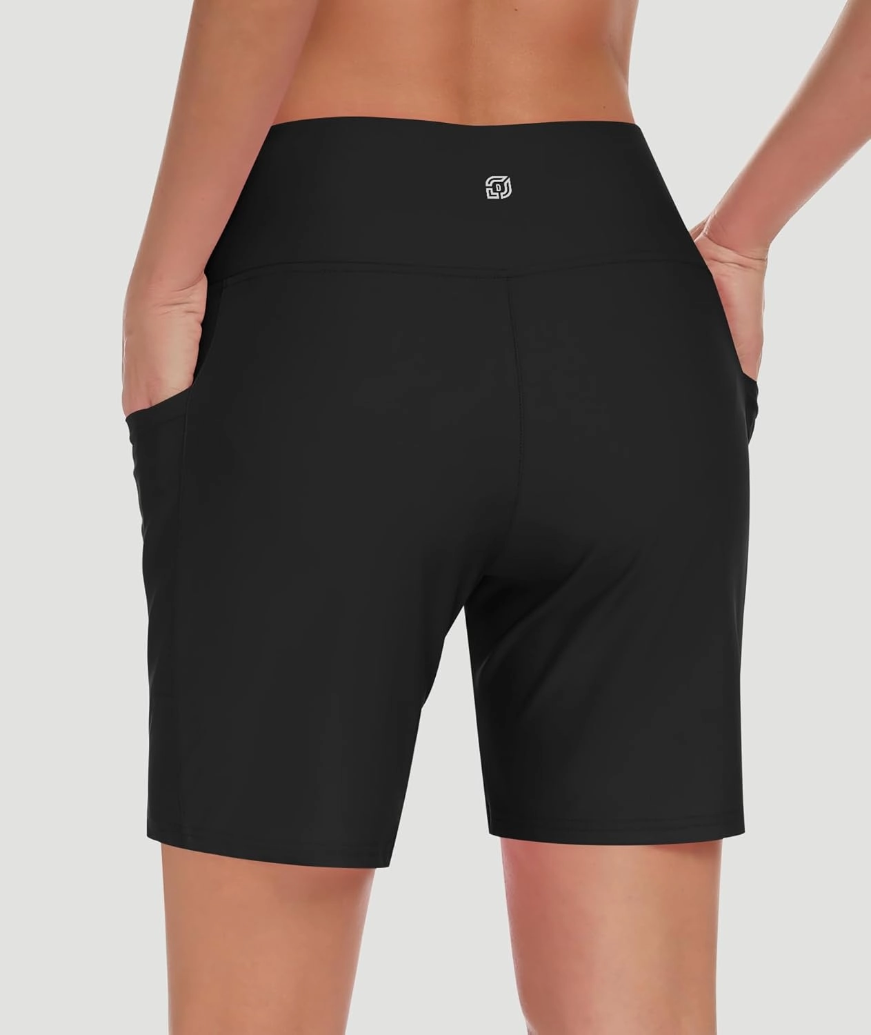 DIBAOLONG Women's Swim Shorts 7" High Waisted Quick Dry UPF 50  Beach Board Shorts for Women with Liner & Pockets