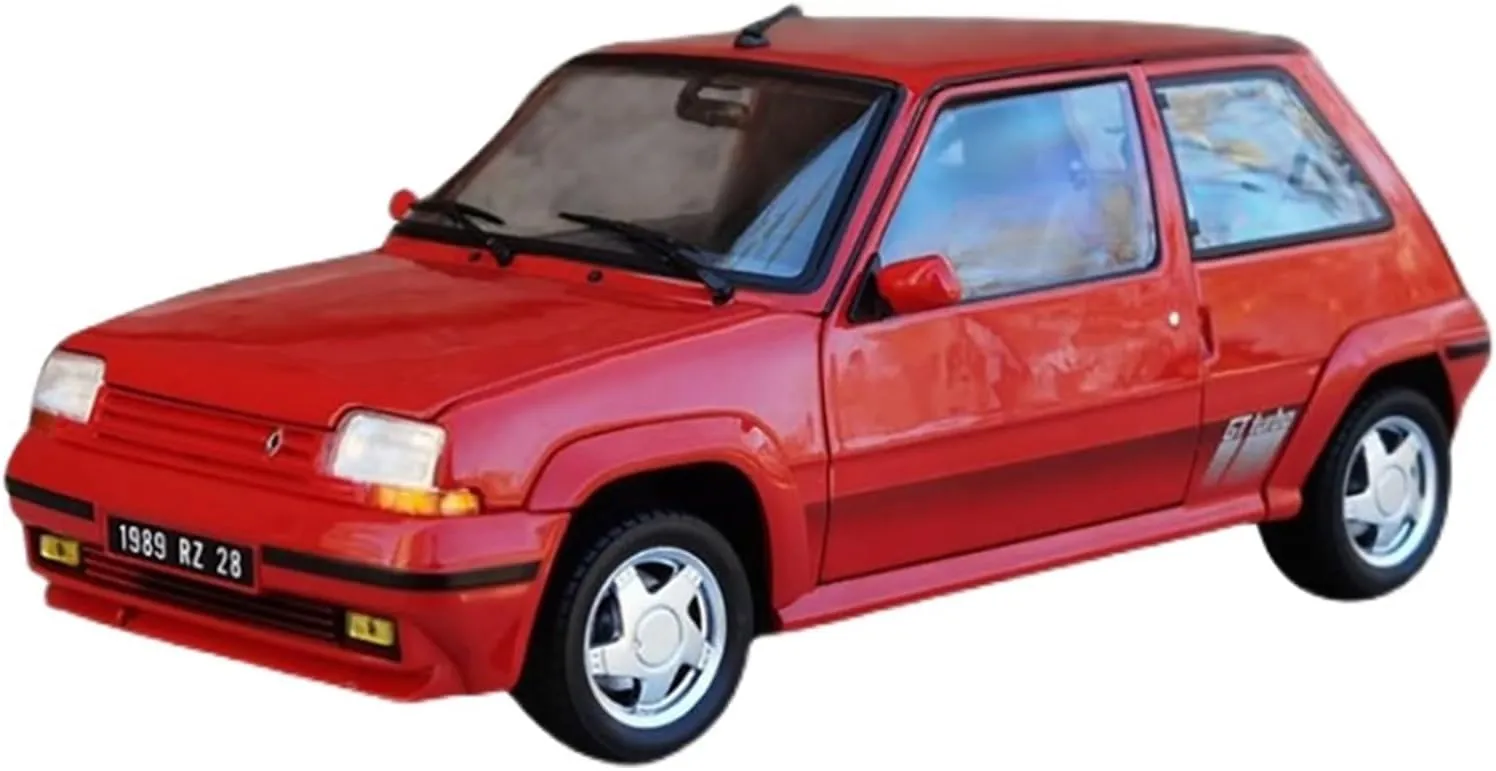 Diecast Model Car 1:18 for Renault Supercinq GT Turbo 1989Metal Antique Classic Static Display Piece Collection Friends Toy Vehicles