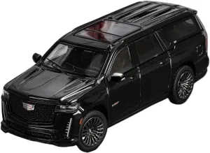 Diecast Model Car 1:64 for Cadillac Escalade ESV Metal Scale Car Model Fan Collection Souvenir Home Static Decoration Gift Toy Vehicles(Black)