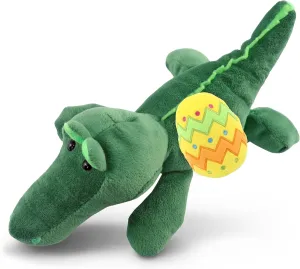 DolliBu Super Soft Alligator with Yellow Easter Egg Plush and Name Personalization - Cute Stuffed Animals for Easter Basket, Easter Egg Stuffed Animal Spring Toys for Girls, Boy, Baby – 6 Inches