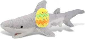 DolliBu Super Soft Shark with Yellow Easter Egg Plush and Name Personalization - Cute Stuffed Animals for Easter Basket, Easter Egg Stuffed Animal Spring Toys for Girls, Boy, Baby - 23 Inches
