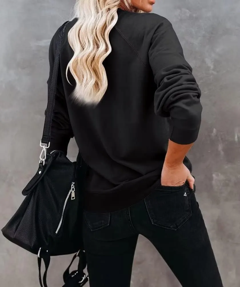 Dressmine Womens Casual Long Sleeve Crewneck Loose Mama Sweatshirt Graphic Shirts Pullover Tops