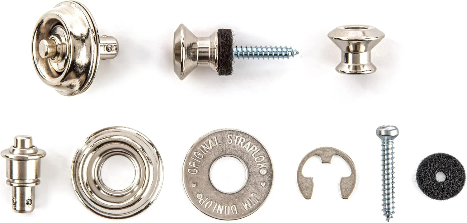 Dunlop Straplok Dual Design Strap Retainer System - Nickel