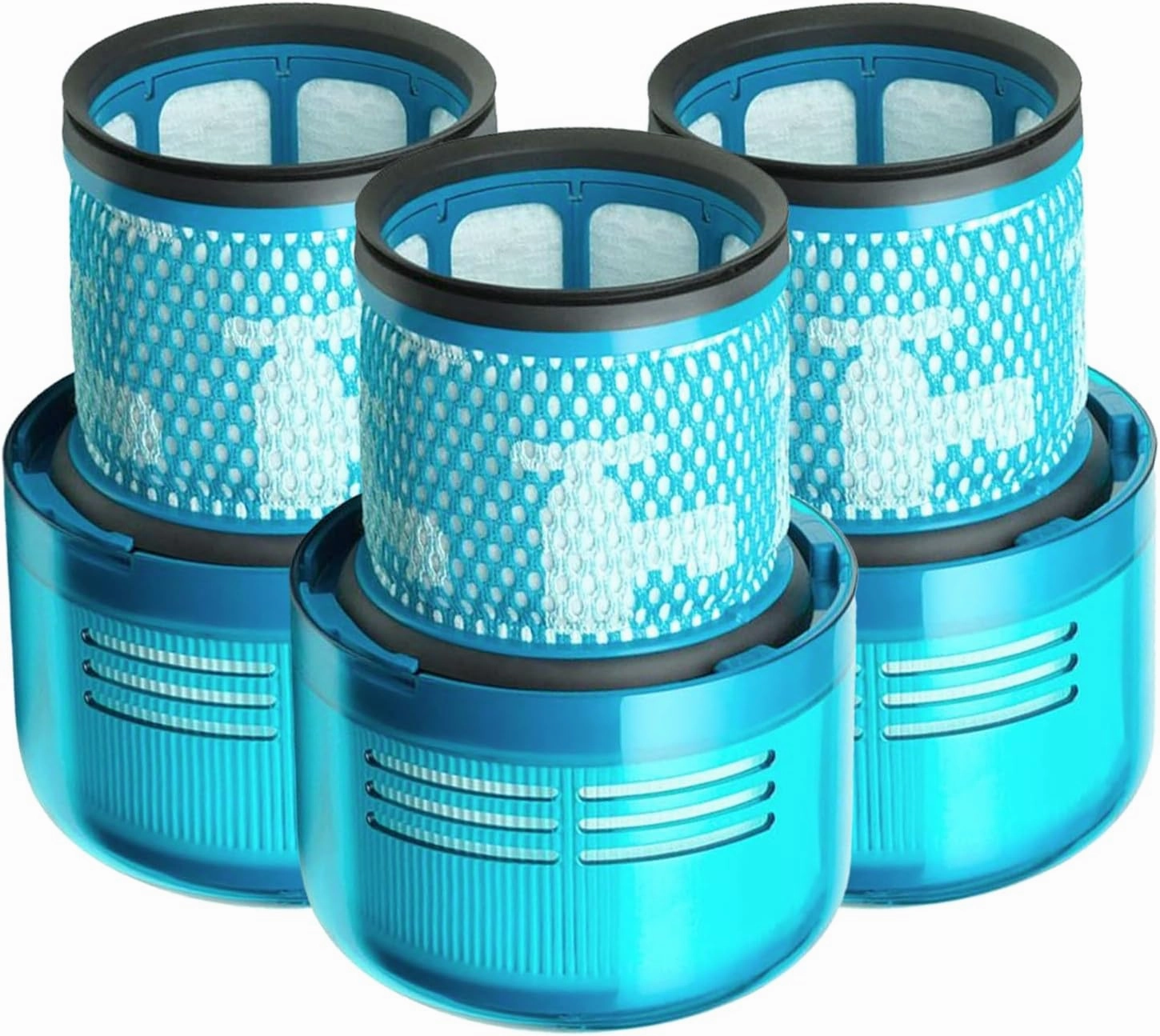 Dyson V15 Filter, 3 True HEPA Premium Filters Replacement for Dyson V15 Detect, V15 Detect Absolute, V15 Submarine, V15 Detect Filter, V11 Animal Filter, V11 Filter, Part no. 970013-02 & 970013-03