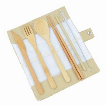 eco-friendly 6 Pieces Bamboo Cutlery Set