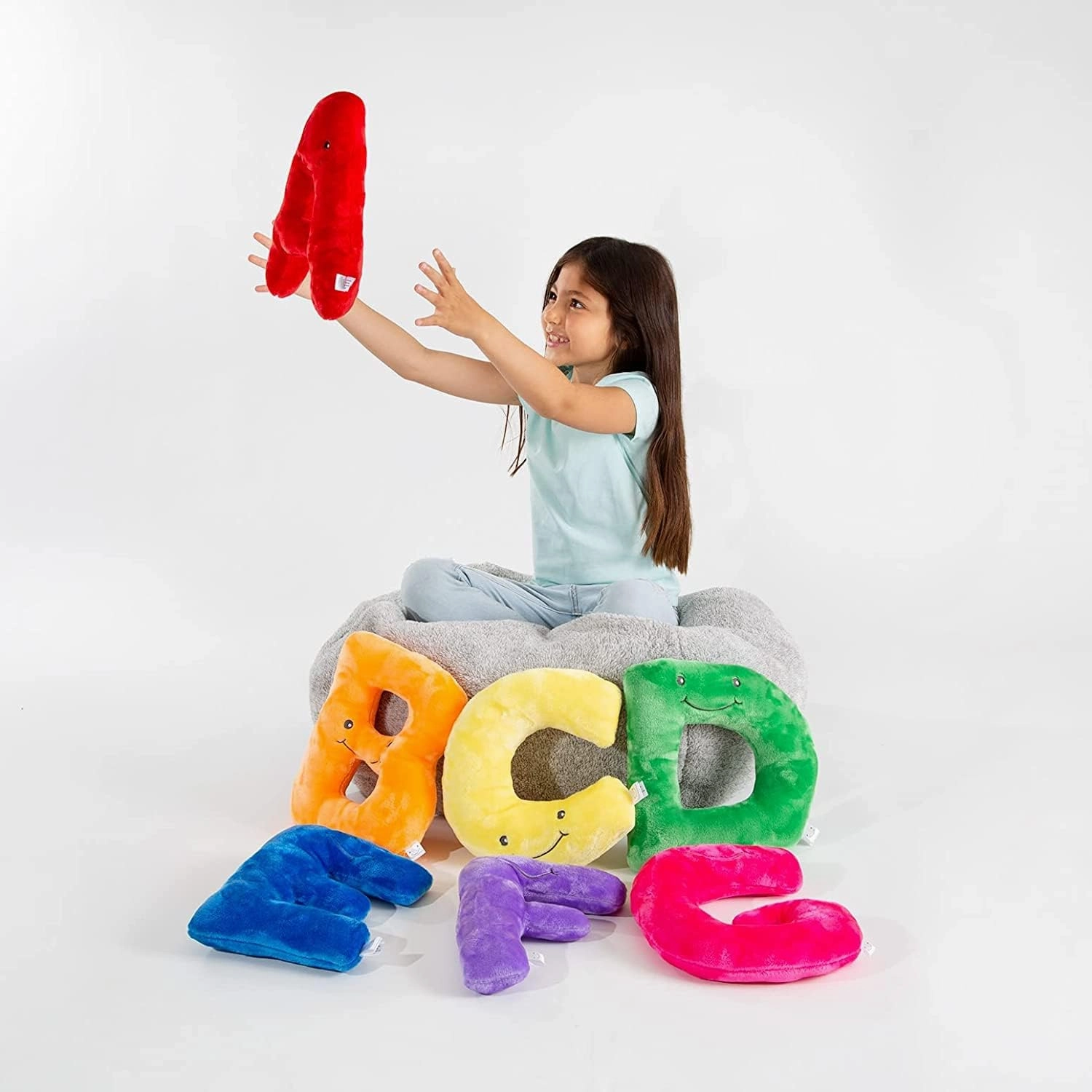 Educational Plush Letter H - Ruby Red Large 11" Stuffed Alphabet - Machine Washable Toys - Perfect Learning Language Awareness and ABCs Recognition Gifts for Kids, 3, 4, & 5 Year Olds