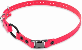 Educator Quick Snap Bungee Dog Collar, Biothane, Waterproof, Odorproof, Easy Connect and Disconnect Clasp and D Ring with Comfort Bungee Loop, Adjustable for Custom Fit, 3/4-Inch, Pink