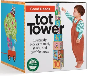 eeBoo Good Deeds Tot Tower/Stacking Blocks/Ages 2 