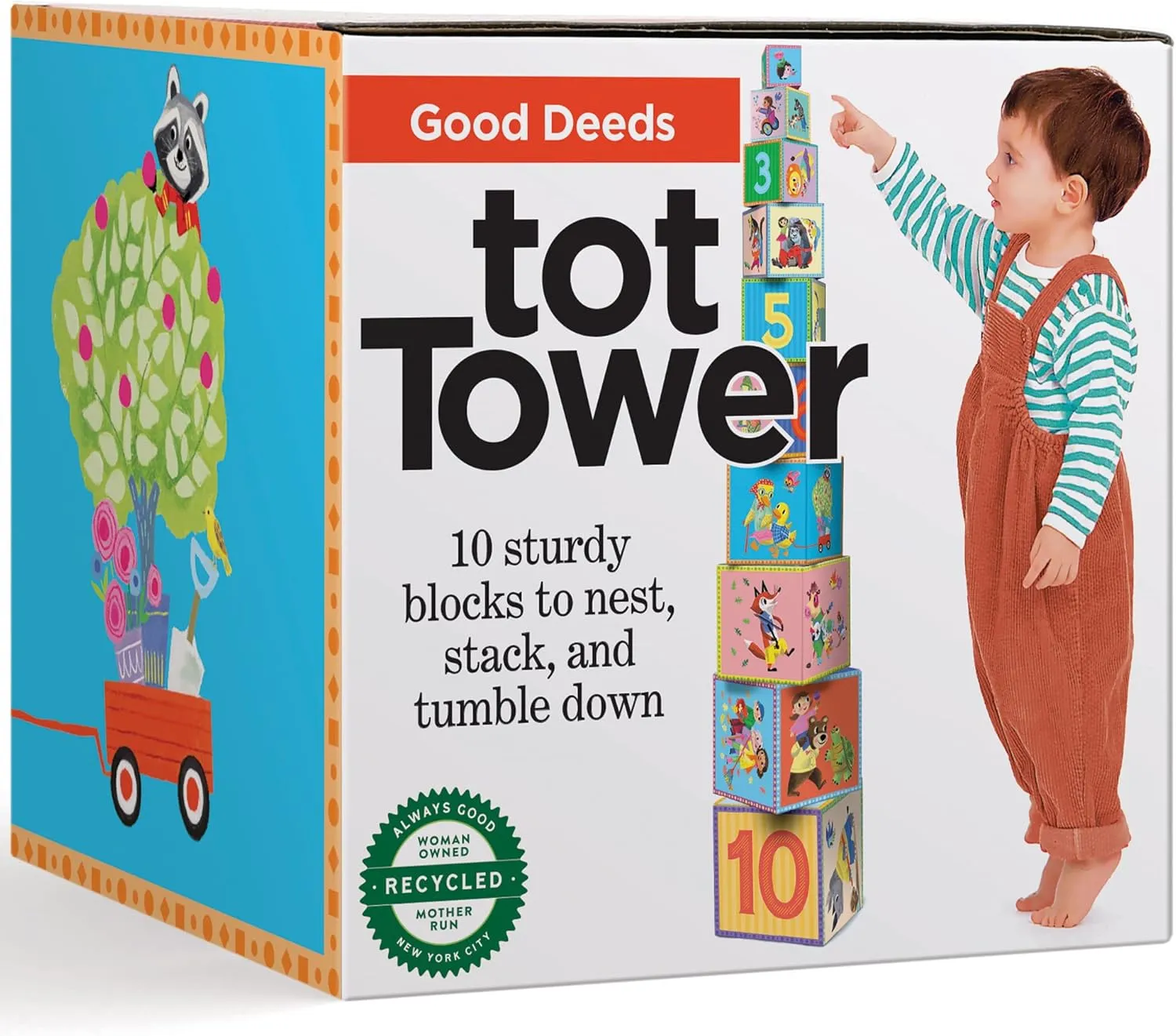 eeBoo Good Deeds Tot Tower/Stacking Blocks/Ages 2 