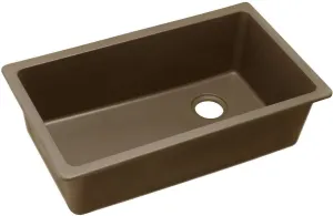 Elkay ELGU13322MC0 Quartz Classic Single Bowl Undermount Sink, Mocha