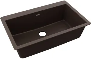 Elkay Quartz Classic ELGR13322MC0 Mocha Single Bowl Top Mount Sink