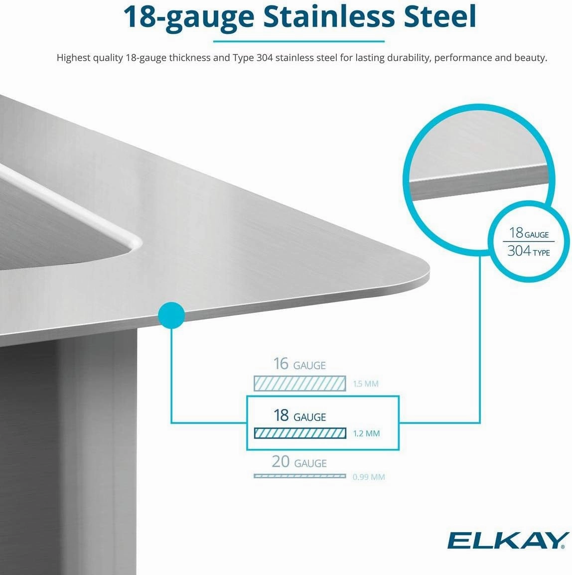 Elkay ECTRU24179RTC Crosstown Sink, 26", 0