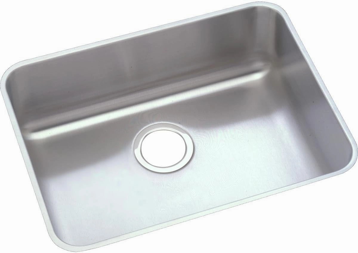 Elkay Lustertone ELUHAD191655 Single Bowl Undermount Stainless Steel ADA Sink 5.50 x 18.50 x 21.50 inches