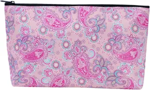 Empty Mahjong Bag,Thickened Pink Printed Soft American Mahjong Tiles Bag (Case Only)