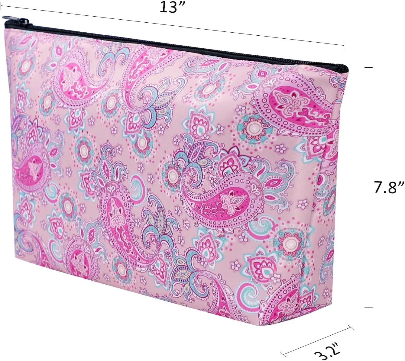 Empty Mahjong Bag,Thickened Pink Printed Soft American Mahjong Tiles Bag (Case Only)