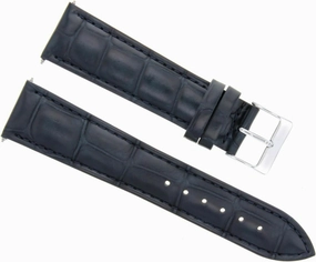 Ewatchparts 18MM GENUINE LEATHER WATCH BAND STRAP COMPATIBLE WITH CITIZEN ECO DRIVE BM8180-03E DARK BLUE