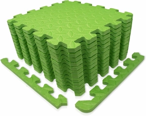 Exercise Mat/Protective Flooring Mats with EVA Foam Interlocking Tiles and Edge Pieces Suitable for Gym Equipment, Yoga, Surface Protection
