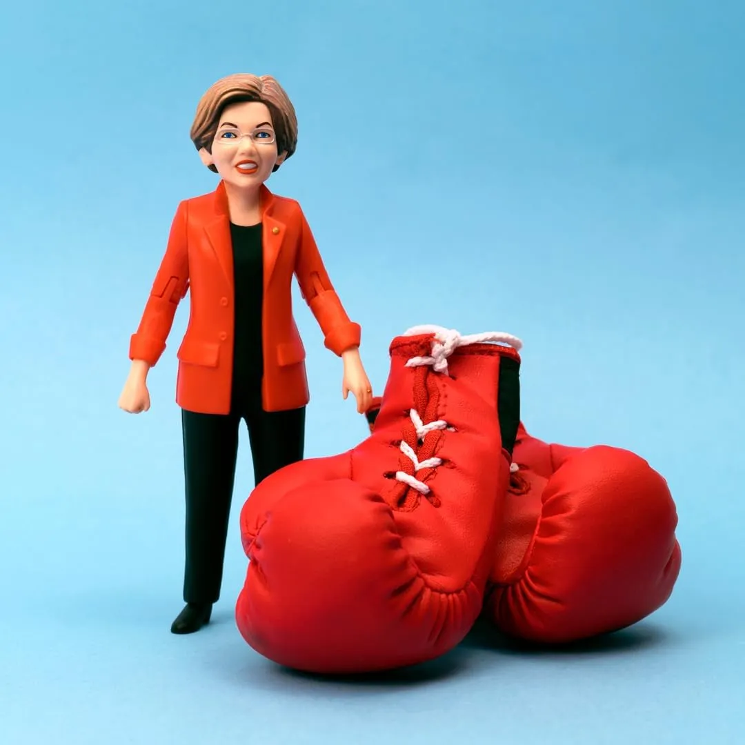 FCTRY Elizabeth Warren Real Life Political Action Figure: Collectible Figurine, Gag Gift, Perfect for Collectors, Gift Ideas & Souvenirs - Funny Idea