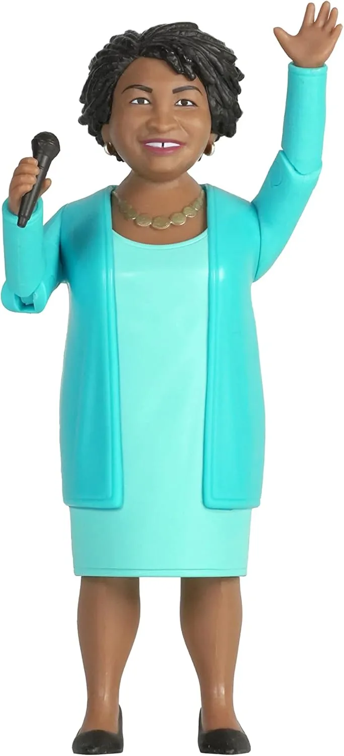 FCTRY Stacey Abrams Real Life Political Action Figure: Collectible Figurine Perfect for Collectors, Gag Gift, Funny Idea & Souvenirs
