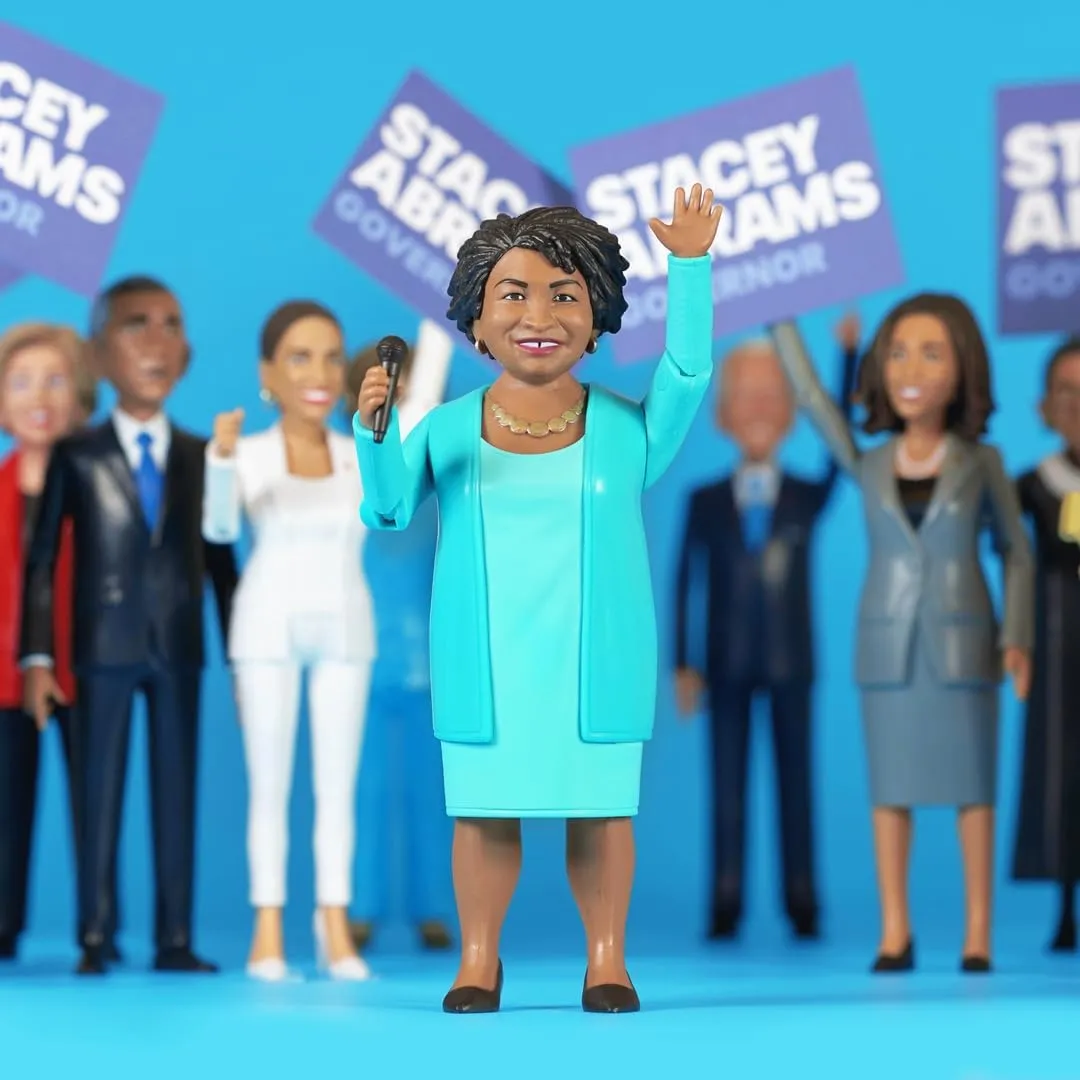 FCTRY Stacey Abrams Real Life Political Action Figure: Collectible Figurine Perfect for Collectors, Gag Gift, Funny Idea & Souvenirs