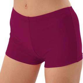 FEOYA Women's High Waisted Board Shorts Solid Color Stretchy Swim Bottoms Swimsuit Boyshorts