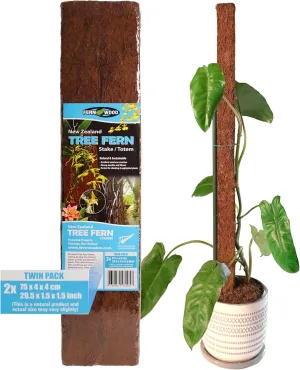 Fernwood Tree Fern Totem Board- for Orchids, Aroids, and Other Climbing Plants | Soft, Durable, Fibrous | Natural and Sustainable | 2 Pack | 29.5x1.5x1.5