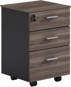 File Cabinet Rolling File Cabinet with Lock 3 Drawer Vertical File Cabinet Under Desk Office Filing Cabinet for Letter/Documents Filing Cabinet (Color : B) (1)