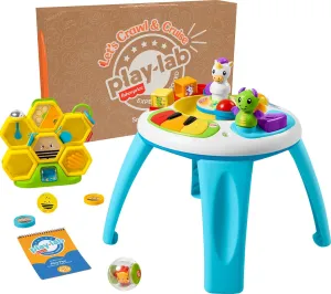 Fisher-Price Baby Play Kit Let’s Crawl & Cruise Gift Set, Developmental Toys and Activity Guide for Infants Ages 6  Months