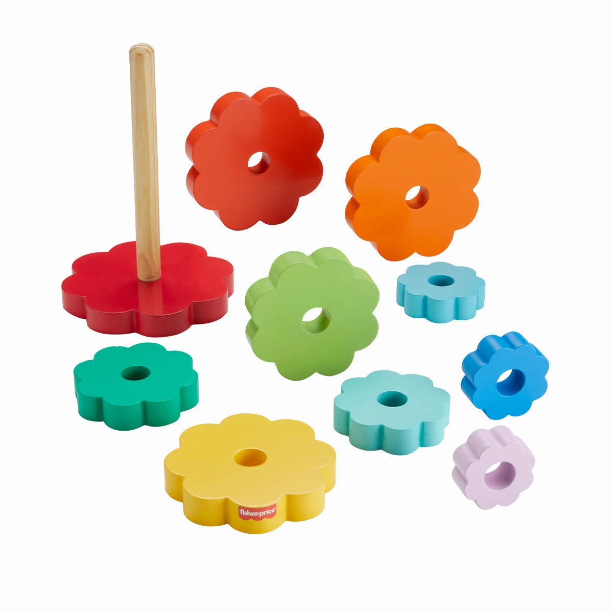 FISHER PRICE WOODEN RING STACKER