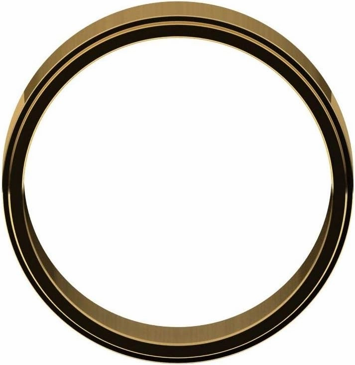 Flat Wedding Band Beveled Edge Solid 925 Sterling Silver Real 10k 14k 18k Yellow Rose White Gold OR Platinum Ring Classic Plain Stepped 3mm 4mm 5mm 6mm 8mm