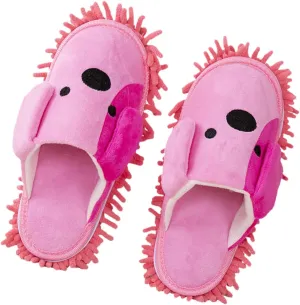 Floor Cleaning Mop Slippers Chenille Cotton Pliable Slippers for Adults Boys and Girls