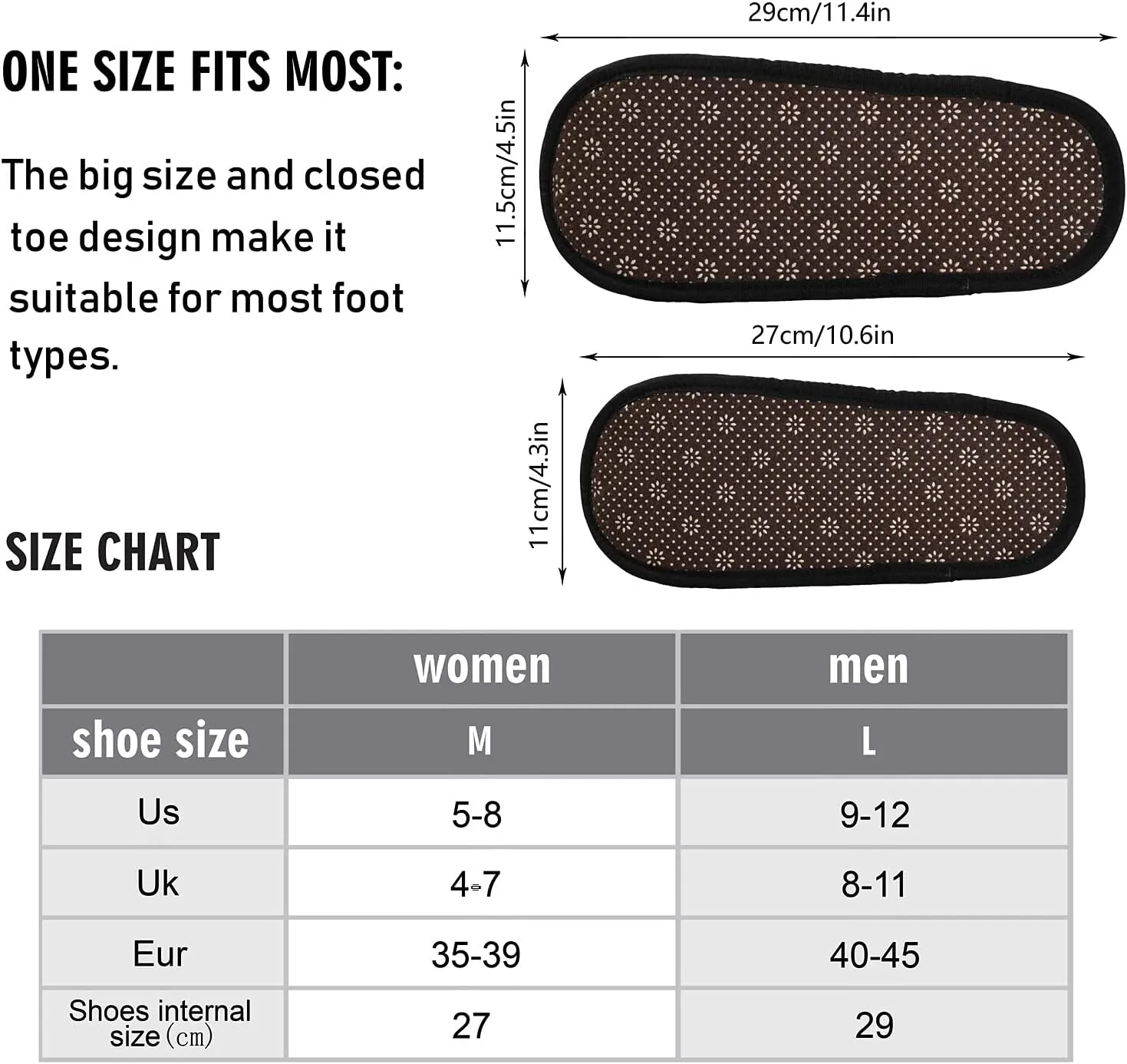Floral Leaf Slippers, Soft Memory Foam Non-Slip Indoor House Slippers Home Shoes for Bedroom Hotel Travel Spa