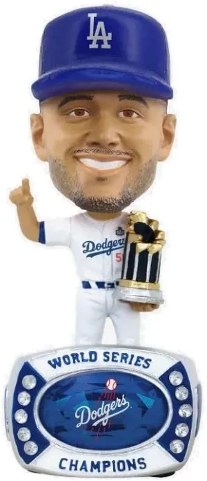 FOCO Mookie Betts (Dodgers) World Series 4.5" Ring Base Mini Bobblehead