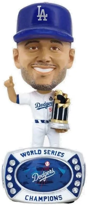 FOCO Mookie Betts (Dodgers) World Series 4.5" Ring Base Mini Bobblehead