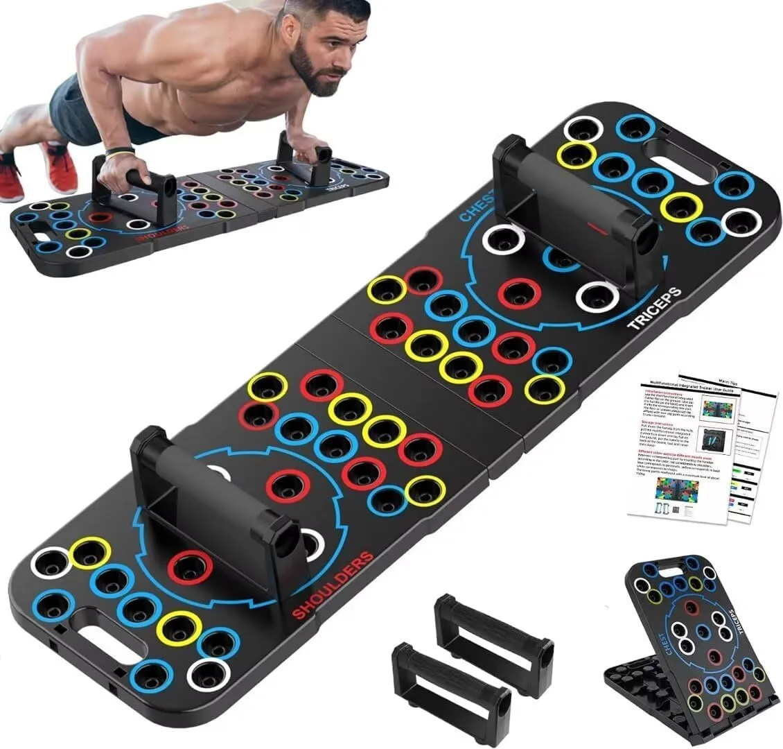 Folding push-up board stand equipment pectoral training exercise multifunctional folding training plate