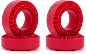 for Axial for SCX10 for Capra for TRX4 for BRX01 for TF2 for GEN8 for 1/10 RC Crawler 1.9" Wheel Tires Silica Gel Insert Foam Soft 108mm RC Car Parts(Red)