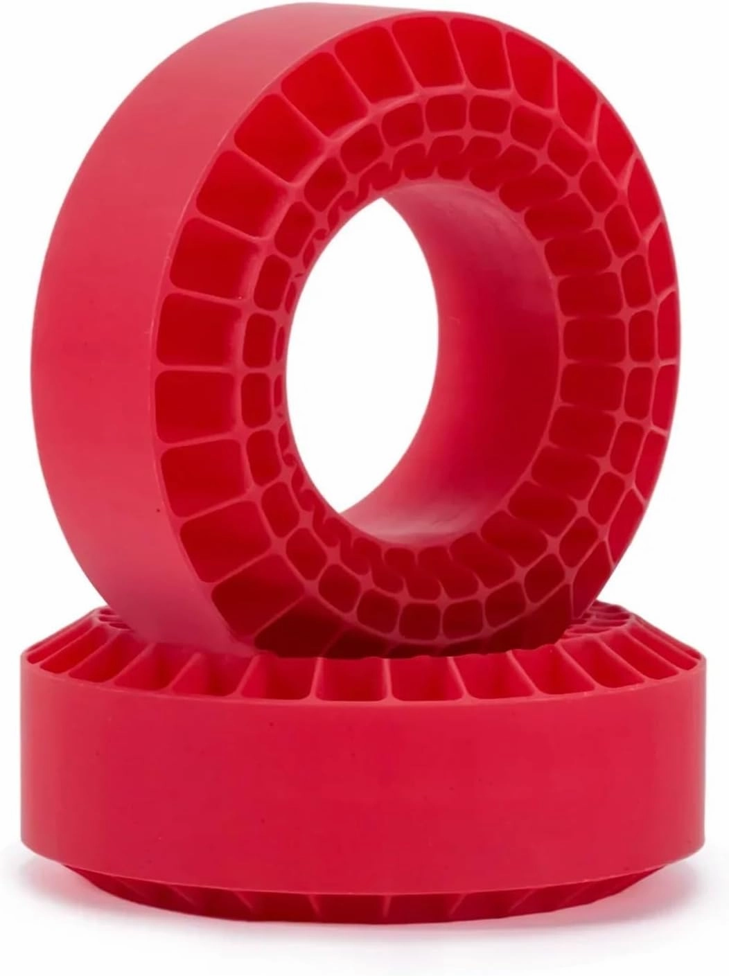 for Axial for SCX10 for Capra for TRX4 for BRX01 for TF2 for GEN8 for 1/10 RC Crawler 1.9" Wheel Tires Silica Gel Insert Foam Soft 108mm RC Car Parts(Red)