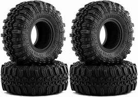 for Axial for SCX24 for TRX4M for AX24 1.0In Soft Rubber Wheel Tires 25X57mm for 1/18 RC Crawler Car Rc Car Tires