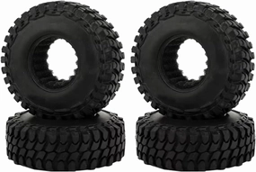 for FMS for FCX24 Enduro24 for Traxxas for TRX4M 1/24 4PCS 1.0 Soft Rubber Wheel Tire 52mm RC Crawler Car Parts RC Car Parts
