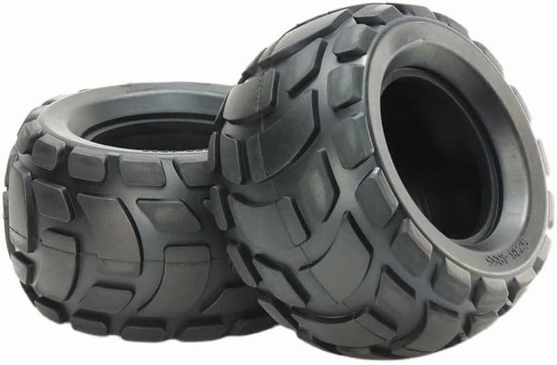 for Tamiya 54866 RC Car Soft Round Block Rear Bubble Tyres for WR02C/WR02CB/GF01CB/GF01/G6-01 RC Model Car, 2 Pieces