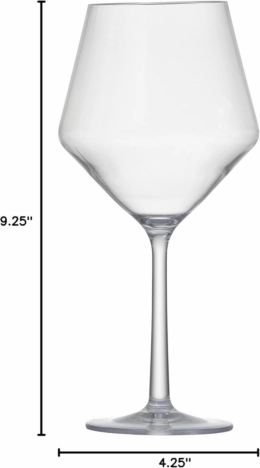 Fortessa D&V Sole Copolyester Outdoor Drinkware Cabernet Glass, Set of 6