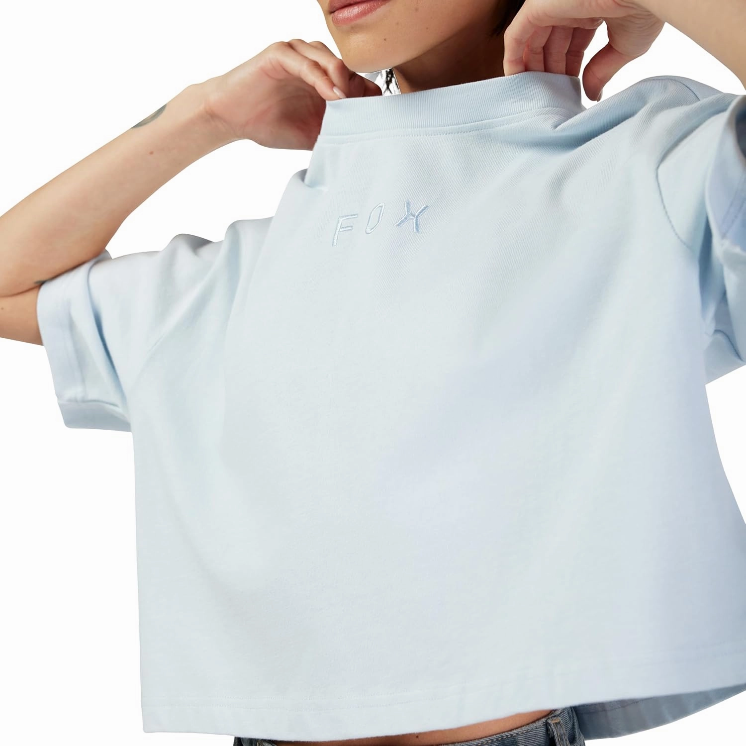 Fox Racing Women's Wordmark Oversized Crop Tee