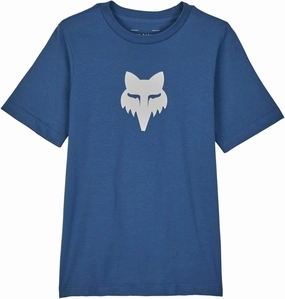 Fox Racing Youth Fox Legacy Short Sleeve T-Shirt, Indigo, Small