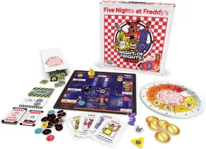 Funko Games Five Nights at Freddy's Night of Frights! Board Game | Includes 4 Sculpted Figures | 2-4 Players, Ages 8 