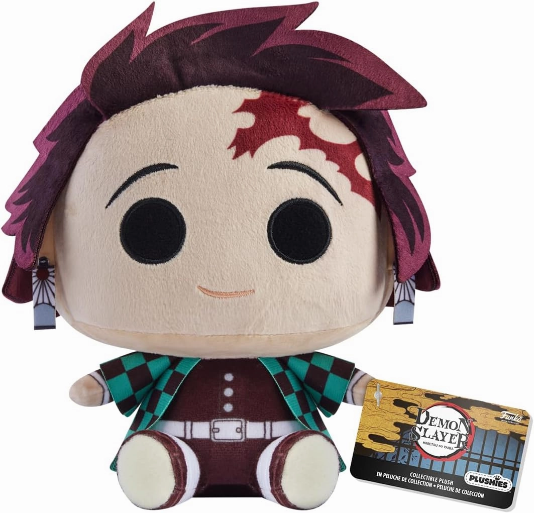 Funko Plush: Demon Slayer - 7" Tanjiro Kamado - Collectable Soft Plush - Birthday Gift Idea - Official Merchandise - Stuffed Plushie for Kids and Adults - Ideal for Anime Fans and Girlfriends